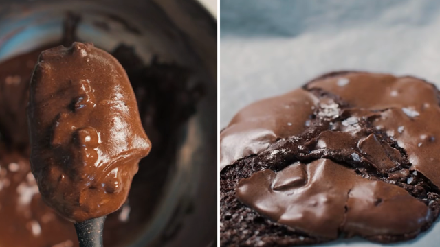 Fiz esse brownie cookie sem farinha e ficou tão bom que sumiu da forma em minutos