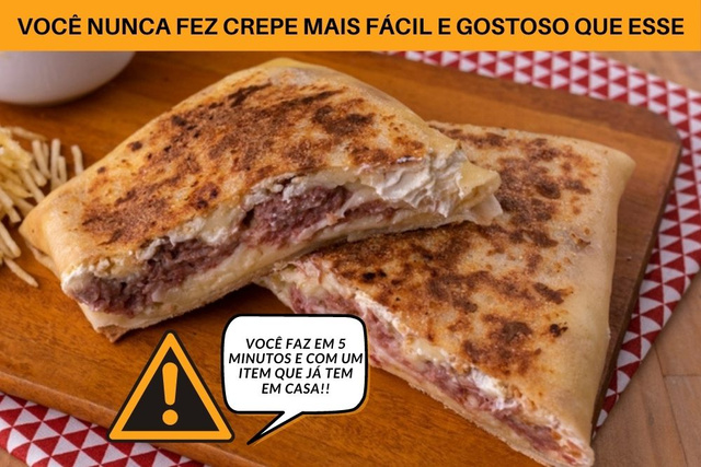 Crepe em 5 MINUTOS e SEM PRECISAR DE MÁQUINA DE CREPE: veja o passo a passo mágico