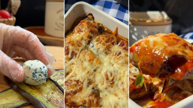 Trouxinhas de berinjela com ricota, espinafre e parmesão: receita de dar água na boca, as minhas crianças adoram!