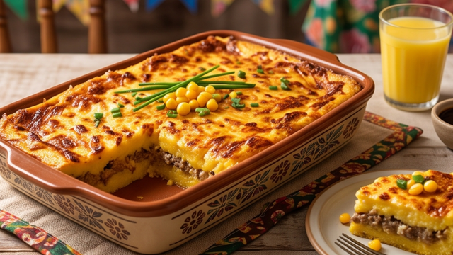 Transforme o almoço de domingo com uma receita infalível de torta de milho e carne de sol