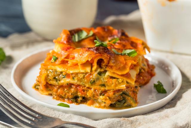 Lasanha vegetariana. (créditos: Shutterstock)