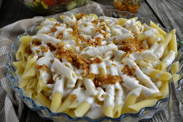 Penne ao molho de iogurte. (créditos: Shutterstock) 