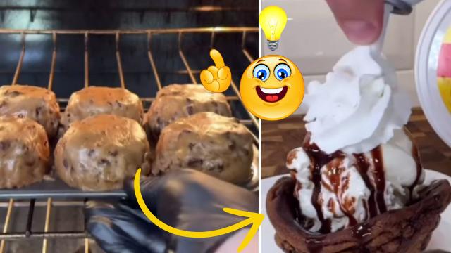 A melhor ideia que você vai ver hoje: como fazer um potinho comestível de cookie para sorvete de um jeito muito fácil