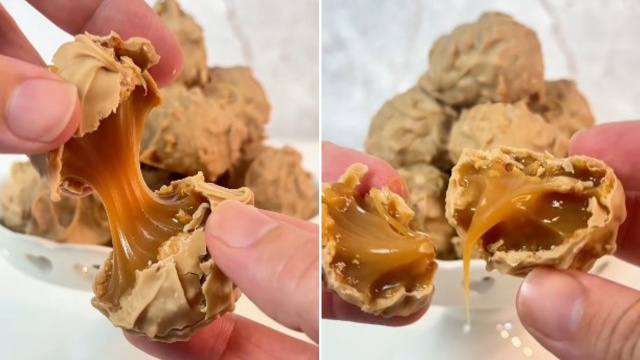 Essa é a trufa de caramelo crocante mais perfeita e cremosa que eu já comi, faço toda semana para levar para o trabalho!