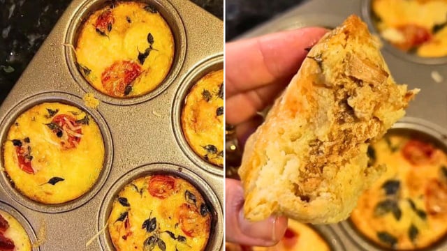 Ana Oliosi, nutricionista: "Pode ser que isso vire seu lanche da tarde favorito; essa receita inteira de 6 muffins só tem 300 calorias e 29g de proteína"