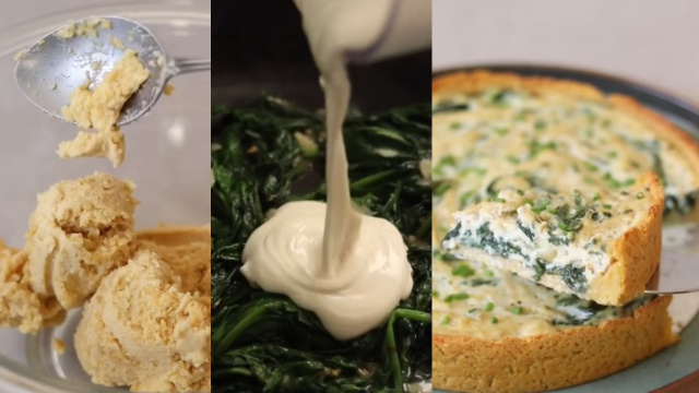 Quiche VEGANA de espinafre: receita de nutricionista é simples e muito fácil de fazer!