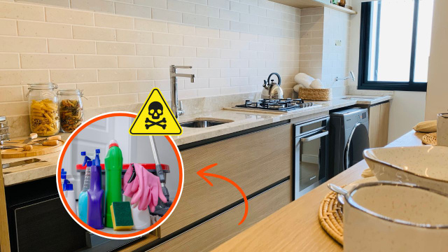 Os riscos da lavanderia perto da cozinha: como os alimentos podem ser contaminados com produtos de limpeza e causar intoxicação