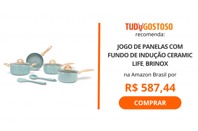 Jogo de Panelas com Fundo de Indução Ceramic Life, Brinox
