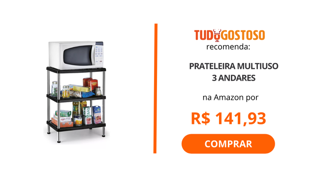 Veja opções de prateleiras e estantes para ter mais organização na sua cozinha