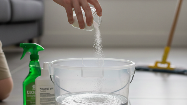 Adeus marcas no piso: o motivo para você colocar sal no balde de limpeza antes de passar pano na casa