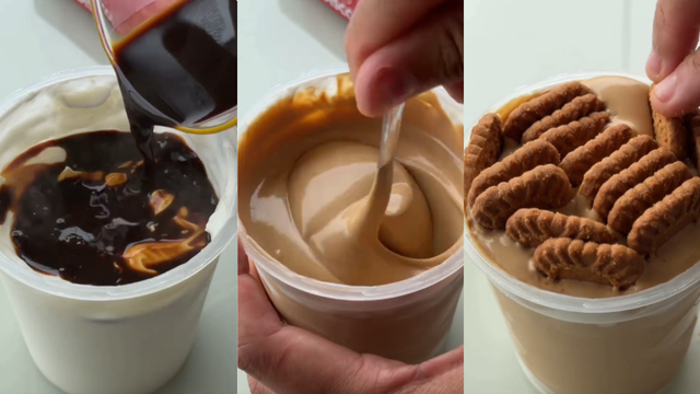 Fiz a receita mais viralizada da internet: tiramisù de preguiçoso no pote de iogurte com só 3 ingredientes e vale cada caloria