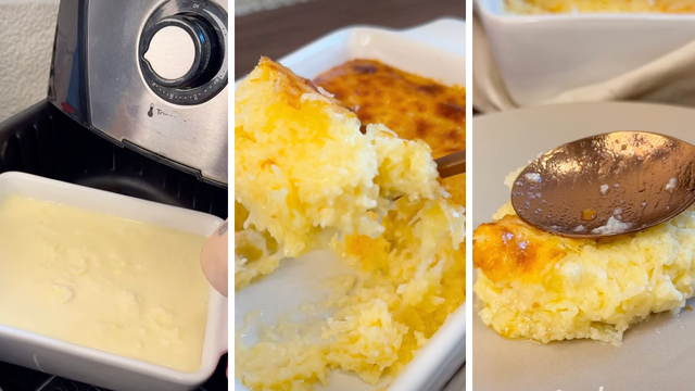 Cocada cremosa na airfryer: a sobremesa de 20 minutos que vai te surpreender e fica uma delícia com sorvete