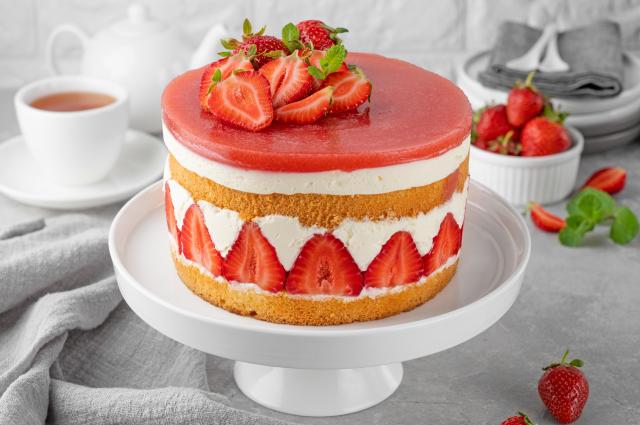 O Fraisier é perfeito para uma comemoração especial! (Créditos: Shutterstock)