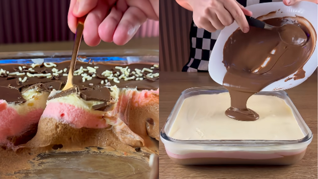 A sobremesa que marcou os anos 80: mousse napolitana fácil, cremosa e com uma pitada de nostalgia