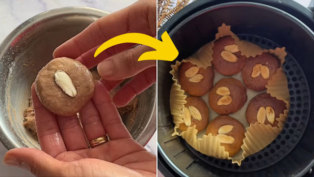 Cookie de banana madura na airfryer é a receita saudável mais rápida e gostosa que você vai ver hoje, mas deixe esfriar antes de provar