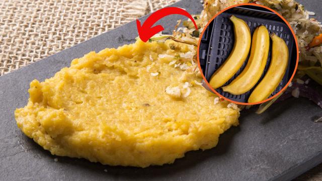 Purê de banana-da-terra na airfryer: consiga a consistência cremosa perfeita com essa receita