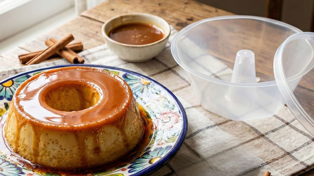 Pudim de Natal na forma descartável é seguro? Pode ir ao forno? Veja o que os especialistas alertam sobre a forma de plástico