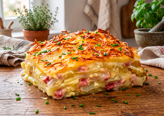 Batatas gratinadas com cebola, bacon e queijo: receita deliciosa do TudoGostoso para prato principal ou acompanhamento