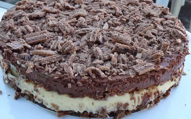 A crocância desta torta de wafer é irresistível (Créditos: TudoGostoso/Dilma Pimental Lima)