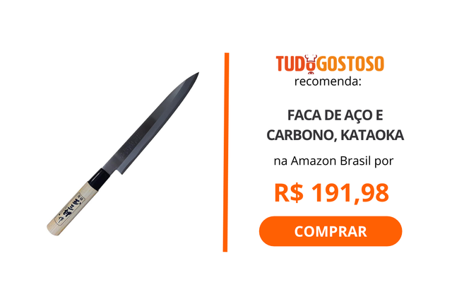 Qual o tipo de faca ideal para cortar sushi e sashimi?