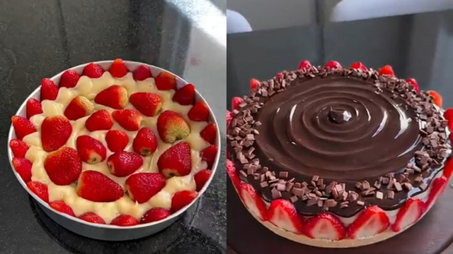 Torta de morango cremosa: receita fácil é a sobremesa perfeita para a família