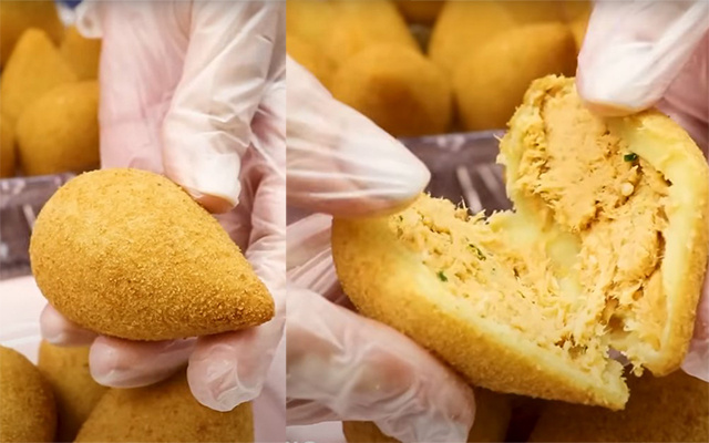 5.500 coxinhas em 60 minutos: a melhor e mais fácil receita para fazer o salgado para vender e para toda a família, é claro
