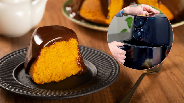 Eu só tinha uma airfryer e um sonho: como eu fiz o melhor bolo de cenoura da vida sem usar forno!