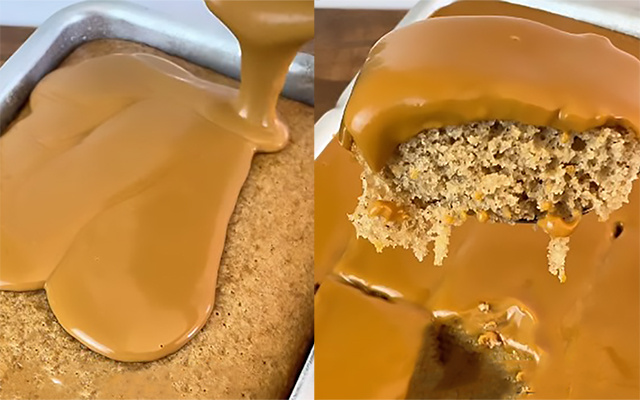 Não acreditei quando comi esse bolo de churros na travessa pela primeira vez: a receita é simples e o sabor é fenomenal