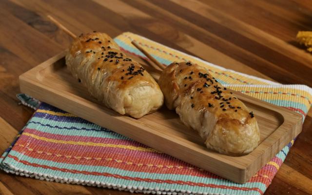 Mais um folhado de dar água na boca! Recheado com um delicioso queijo coalho (Créditos: TudoGostoso)