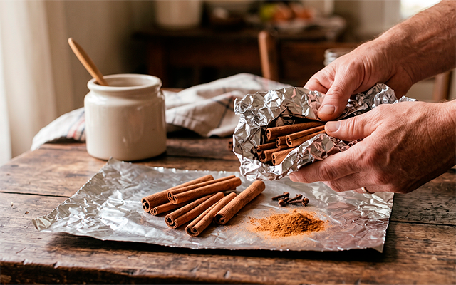 Carregar um pau de canela embrulhado em papel alumínio: para que serve e por que alguns o recomendam