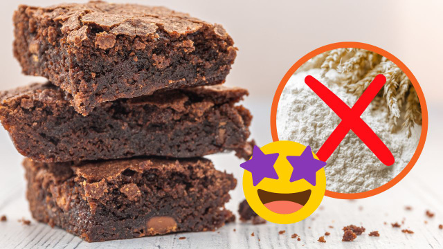 Pra comer no Dia do Chocolate: essa receita fácil de brownie cremoso e úmido SEM FARINHA é tudo que você precisa aprender hoje