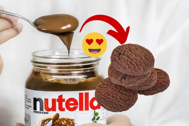 Biscoito de nutella 2 ingredientes que é impossível comer um só! Vem aprender a receita agora!