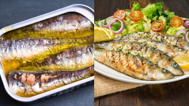 É o mesmo peixe, mas o seu valor nutricional é diferente: comer sardinhas frescas não é igual comer sardinhas enlatadas e aqui está o porquê