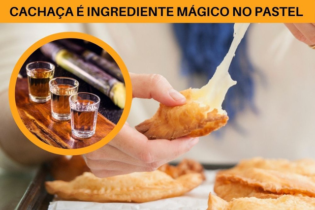 Use pinga na receita do pastel e veja o que acontece com a massa desse petisco delicioso