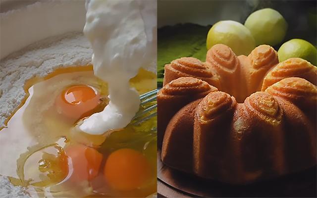 Nem liquidificador, nem batedeira: receita de bolo de limão muito simples, prática e de comer rezando