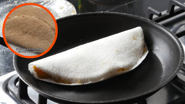Com apenas dois ingredientes você prepara a melhor tapioca da vida e todo mundo vai pedir a receita!