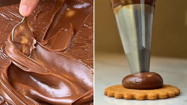 Essa é a melhor ganache do mundo, feita com mel e doce de leite, serve para rechear biscoitos, bolos e tortas!