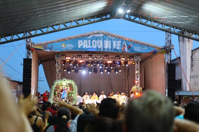 Palco da Fé será o responsável em receber as principais atrações artísticas e religiosas da festa. (Foto: Divulgação)