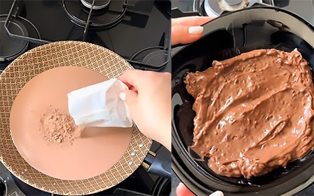 Brigadeiro de colher com 2 ingredientes e 16g de proteínas (sem whey!): é para comer até raspar o pote