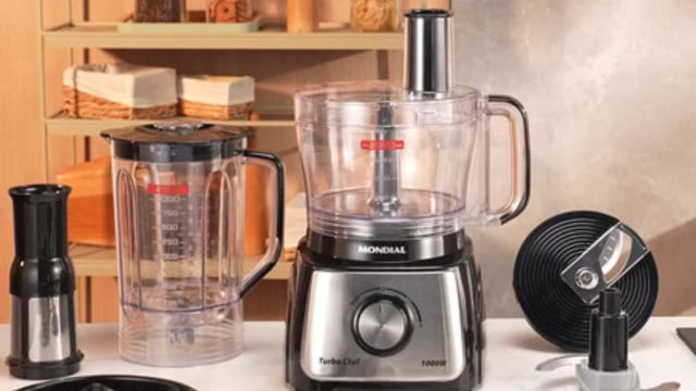 7.7 chegou ao fim, mas ofertas continuam! Multiprocessador Mondial 5 em 1 com 45% de desconto