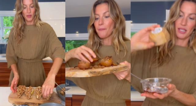 Com pera e nozes, essa receita fácil de Gisele Bündchen comprova o significado de sobremesa 'top'