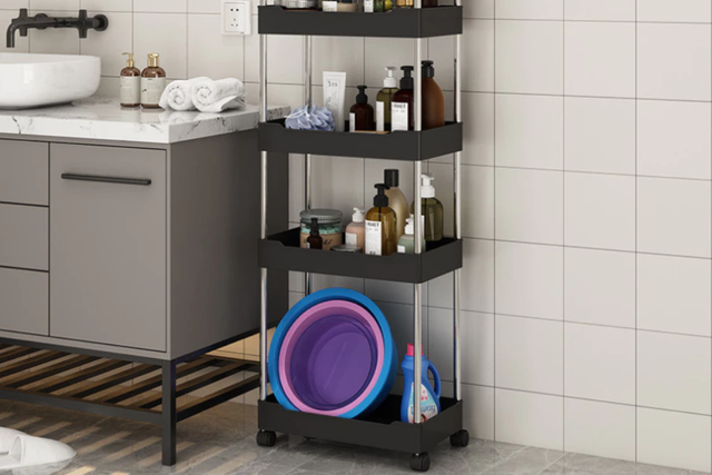 Carrinho organizador com rodinhas que facilita a mobilidade (Divulgação: Shopee).