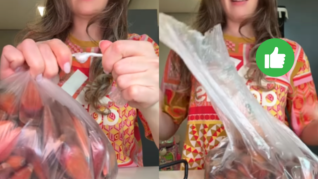 Com quantos anos você descobriu que é assim que se abre o nó dos sacos sem rasgar: "Roda, roda, rodou e..." (o meio ambiente agradece!)