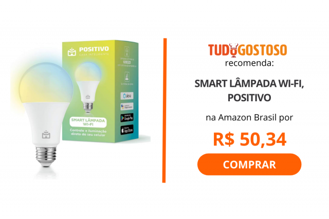 Smart Lâmpada Wi-Fi, Positivo