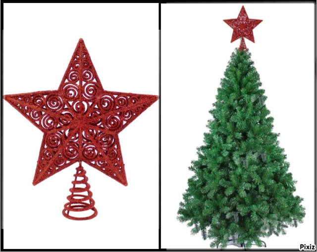 A estrela de Natal tem uma simbologia muito especial e importante para o Natal (Imagem: Mercado Livre).