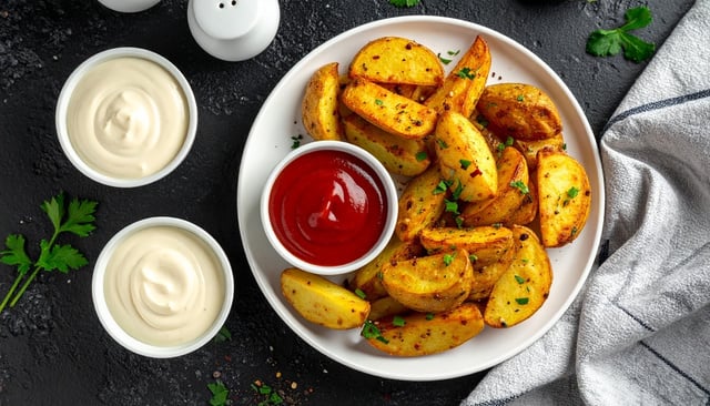 O melhor petisco para comer vendo o jogo do Brasil contra a Noruega: batata canoa crocante e bem temperada