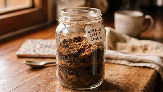 Misturar borra de café usada com canela em um frasco: por que isso é recomendado e quais são os seus benefícios?