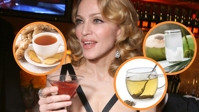 As 3 bebidas de Madonna: quais os benefícios de beber água de coco, chá de gengibre e chá de erva-doce todos os dias?