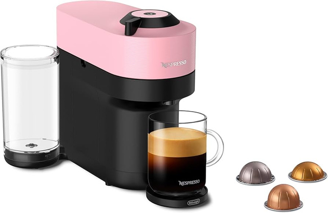 A Cafeteira Nespresso Vertuo Pop Rosa CandyUm traz um upgrade de estilo e sabor (Imagem: Nespresso)