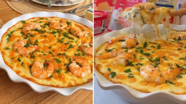 Camarão gratinado ao molho de queijos: fiz no almoço de Páscoa e vou repetir nas festas de fim de ano, a família pediu